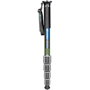 Leofoto MPQ-325C 5-Section Carbon Fiber Sea Monopod with Case/Features Updated Sand/Water-Proof Leg Locking System (Olive Green)