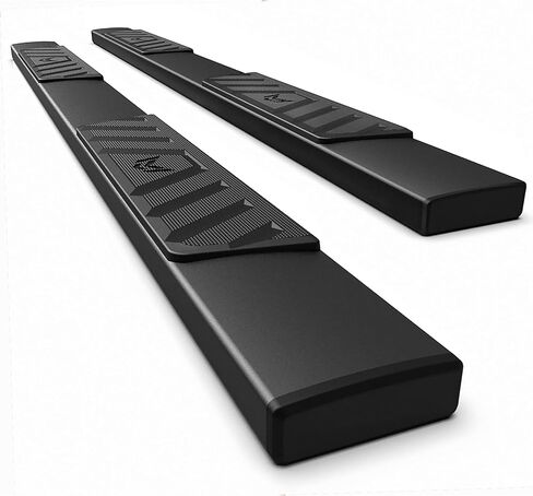 MaxMate 3" Nerf Bars Compatible with 2001-2018 Chevy Silverado GMC Sierra 1500; 2001-2019 2500 3500HD (Exclude SS) | Crew Cab | WB2C34707 | Side Step Rails Running Boards in Kuwait