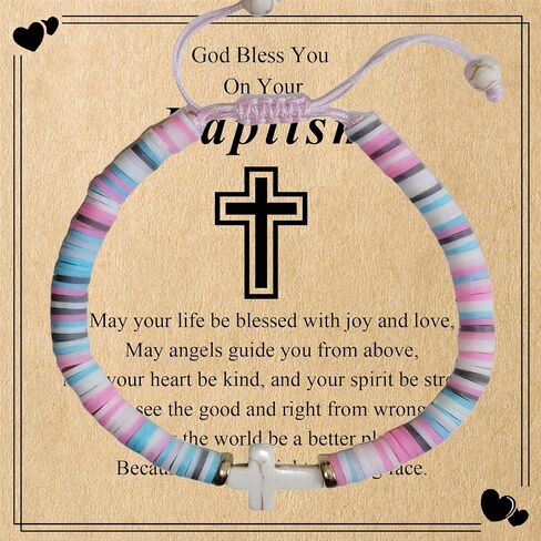 Cross Bracelet for First Communion, Baptism, Confirmation Birthday Gifts for Daughter Granddaughter Sister in Saudi Arabia