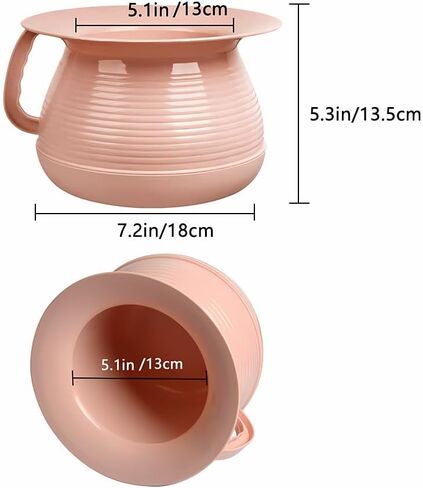Chamber Pot Bedpan Urinal Bottle Urine Pots Potty Pee Bucket Bedside Urinal with Lids to Prevent Odors, Suitable for Kids, Women and Men (Blue) in Saudi Arabia