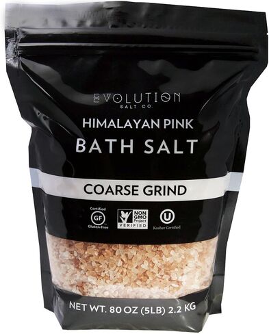 Evolution Salt Himalayan Pink Bath Salt, Fine Grind, 5 Pound (BFG-5) in Saudi Arabia