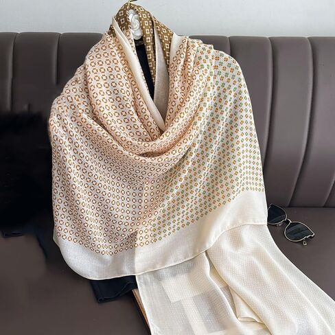 JERLA Women's Scarves Lady Light Soft Fashion Solid Scarf Wrap Shawl plaid scarf in Kuwait