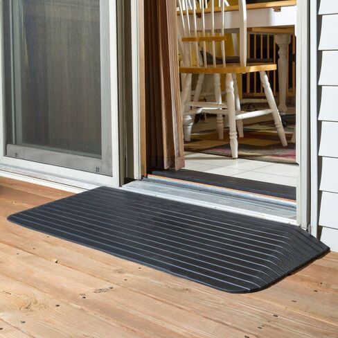 Silver Spring Solid Rubber Threshold Ramp - 1" Rise in Saudi Arabia