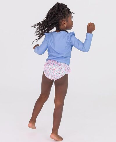 RuffleButts Baby/Toddler Girls Princess Seam Ruffle Rash Guard 2-Piece UPF50+ Sun Protected Swimsuit in Saudi Arabia