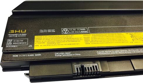 GHU New Battery 44+ 58 WHR Replacement for 0A36306 0A36307 0A36305 45N1019 45N1023 45N1025 0A36281 0A36282 0A36283 42T48 X220s 45N1019 45N1023 45N1025 0A36281 0A36282 0A36283 42T4863 42Y4864 42T4867 in Saudi Arabia