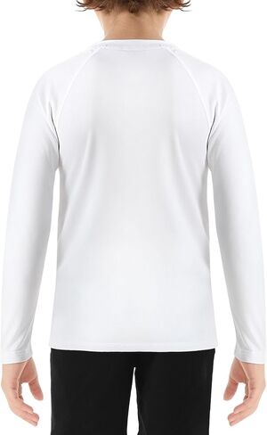UPF 50+ Boys Swim Shirt, Long Sleeve Rash Guard Youth Kids UV Sun Protection SPF Shirts Fishing Water Beach Surfing in Saudi Arabia