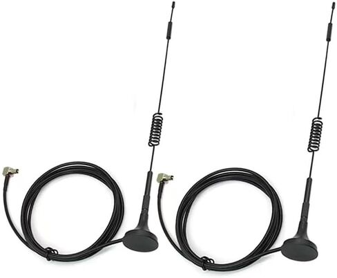 Dual Band WiFi 2.4GHz 5GHz 5.8GHz 10dBi Magnetic Base MIMO RP-SMA Male Antenna for WiFi Router PCIe Wireless Network Card USB Adapter Security IP Camera Industrial Router IoT Gateway Modem in Kuwait