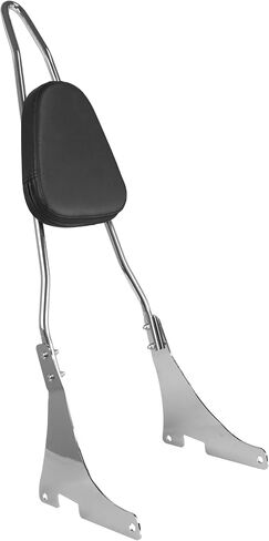Detachables Sissy Bar Cushion Passenger Backrest W/Pad and Docking Hardware Kits Fit for Harley Sportster XL1200 883 2004-2023 (Chrome) in Saudi Arabia