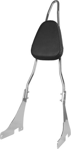 Detachables Sissy Bar Cushion Passenger Backrest W/Pad and Docking Hardware Kits Fit for Harley Sportster XL1200 883 2004-2023 (Chrome) in Saudi Arabia