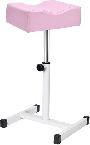 Pedicure Manicure Footrest, Foot Massage Manicure Nail Beauty Stool Stand, Adjustable Height Footstool for Home Beauty Salon Spa Tattoo (Black) in Saudi Arabia