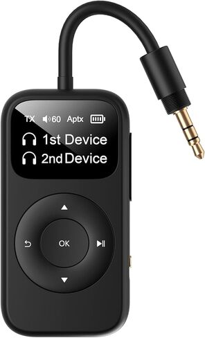 SoundSync Pro 𝐁𝐥𝐮𝐞𝐭𝐨𝐨𝐭𝐡 𝐓𝐫𝐚𝐧𝐬𝐦𝐢𝐭𝐭𝐞𝐫&𝐑𝐞𝐜𝐞𝐢𝐯𝐞𝐫 للطائرة، جهاز إرسال واستقبال صوت بلوتوث للستيريو المنزلي، 𝐕𝐨𝐥𝐮𝐦𝐞 𝐂𝐨𝐧𝐭𝐫𝐨𝐥، RCA للتلفزيون in Kuwait