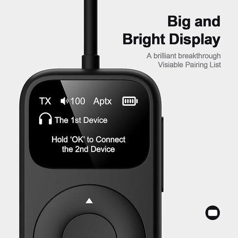 SoundSync Pro 𝐁𝐥𝐮𝐞𝐭𝐨𝐨𝐭𝐡 𝐓𝐫𝐚𝐧𝐬𝐦𝐢𝐭𝐭𝐞𝐫&𝐑𝐞𝐜𝐞𝐢𝐯𝐞𝐫 للطائرة، جهاز إرسال واستقبال صوت بلوتوث للستيريو المنزلي، 𝐕𝐨𝐥𝐮𝐦𝐞 𝐂𝐨𝐧𝐭𝐫𝐨𝐥، RCA للتلفزيون in Kuwait