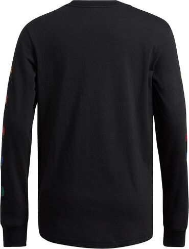 adidas Boys' Long Sleeve Cotton Small Logo T-Shirt in Saudi Arabia