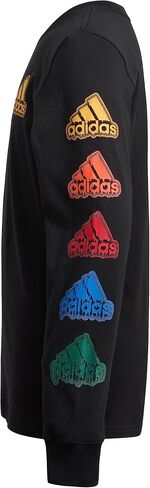 adidas Boys' Long Sleeve Cotton Small Logo T-Shirt in Saudi Arabia