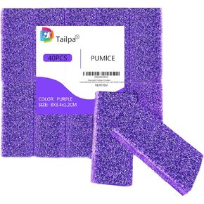 40 Pcs Pumice Stone for Feet Foot Scrubber Sponge for Feet Care and Callus Remover Mini Disposable Pumice Pads for Dead Skin Remover (Blue)