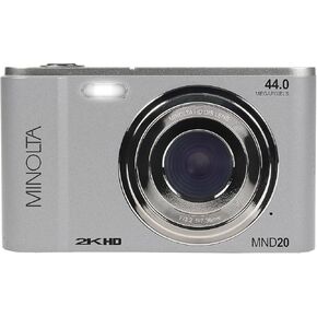 Minolta MND20 44 MP / 2.7K Ultra HD Digital Camera (Black)