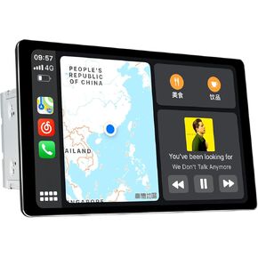 Joying Radio 10.1 Inch Double Din Car Stereo with Wireless Carplay & Android Auto, Touchscreen Car Radio 1280x800P with Bluetooth, Mirror-Link, AM/FM Radio, DSP(JY-UZD10N8)