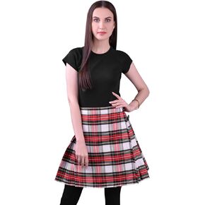 Scottish Tartan Kilts for Women Traditional Tartan Pleated Women's Kilt
