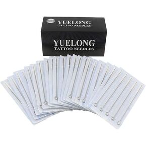 Tattoo Needles - Yuelong 100pcs Mixed Tattoo Guns Needles 3rl 5rl 7rl 9rl 11rl Round Liner Needles Used For Tattoo Machine Tattoo Kit Tattoo Supplies(100pcs #10 Bugpin RL) in Kuwait