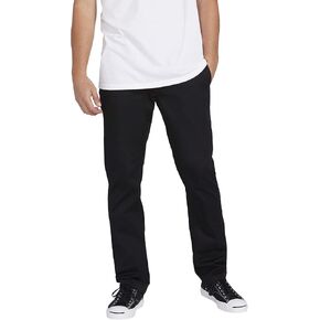Volcom Men's Frickin Modern Fit Stretch Chino Pant, Charcoal Heather 1, 34W x 30L