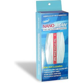All-in-1 Hearing Aid Cleaning Kit - 5 Packs of 100 Ready-to-Use Strands -Gentle & Effective Hearing Aid Cleaner - Earbud Cleaner - Hearing Aid Cleaning Tools Kit - Hearing Aid Accessories