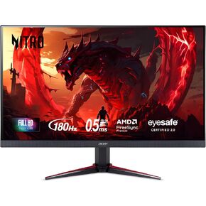 Acer Nitro 27" Full HD 1920 x 1080 PC Gaming IPS Monitor | AMD FreeSync Premium | 180Hz Refresh | Up to 0.5ms | HDR10 Support | 99% sRGB | 1 x Display Port 1.2 & 2 x HDMI 2.0 | VG270 M3bmiipx,Black in Saudi Arabia