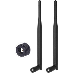 Bingfu Dual Band WiFi 2.4GHz 5.8GHz 6dBi RP-SMA Antenna + 7.87 inch U.FL IPX IPEX to RP-SMA Female Pigtail Cable + PCI Slot Cover for WiFi Router Wireless Mini PCI Express PCIE Network Card