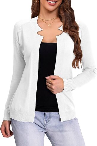 LIENRIDY Women's Long Sleeve Open Front Knit Cardigan 2024 Lightweight Sweaters, S-XL in Saudi Arabia