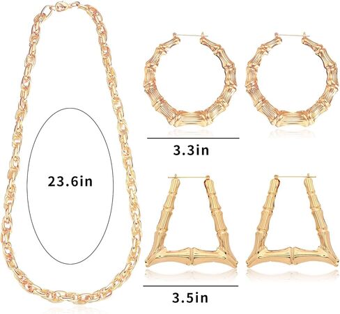Harry and Henry 90s Dollar Sign Necklace Rings Set 80s Outfit for Women Hip Hop Party Gold 80s/ 90s Rapper Accessories Dollar Sign Necklace Rings Set in Kuwait