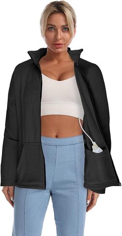 Mastectomy Shirts with Drain Pockets for Women Post Mastectomy Recovery Must Haves After Breast Surgery Zip Fleece Clothing in Saudi Arabia