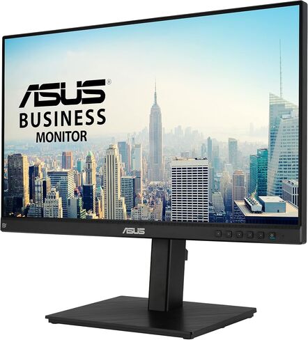 ASUS 23.8" 1080P Video Conferencing Monitor (BE24EQSK) - Full HD, IPS, Built-in Adjustable 2MP Webcam, AI Noise-canceling Mic, Speakers, Eye Care, DisplayPort, HDMI, Wall Mountable, Height Adjustable in Kuwait