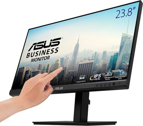 ASUS 23.8" 1080P Video Conferencing Monitor (BE24EQSK) - Full HD, IPS, Built-in Adjustable 2MP Webcam, AI Noise-canceling Mic, Speakers, Eye Care, DisplayPort, HDMI, Wall Mountable, Height Adjustable in Kuwait