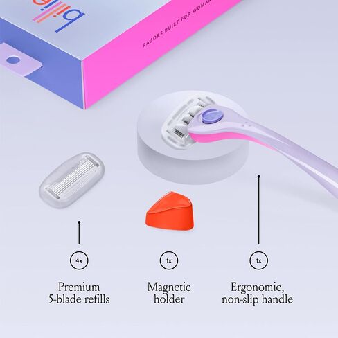 Billie Wax Kit - Body & Underarm - Easy & Convenient - No Heat - Made With Aloe & Avocado Oil - Vegan Soft-Gel - 36 wax strips - 6 post-wax serum wipes in Saudi Arabia