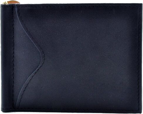 Royce Leather RFID Blocking Money Clip Credit Card Wallet in Leather, Black, One Size in Saudi Arabia