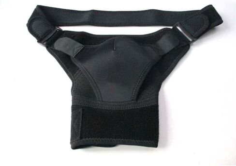 دعامة الكتف الأولية للرجال والنساء | كم ضغط على الكتف لتقويم العظام للكفة المدورة الممزقة، وخلع مفصل التيار المتردد، والإصابات الأخرى | غلاف لدعم الكتف لتخفيف الآلام (كبير/كبير جدًا) in Kuwait