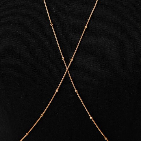 سلسلة الجسم OVRUNS مجوهرات للنساء سلسلة خصر مطلية بالذهب عيار 18 قيراط سلسلة قلادة مثيرة للبطن in Kuwait