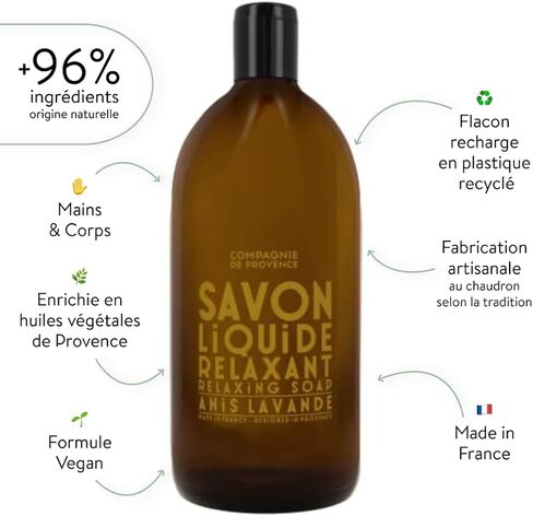 Compagnie de Provence Savon de Marseille Extra Pure Liquid Soap - Exfoliating Sparking Citrus - 10 Fl Oz Pump Bottle in Kuwait