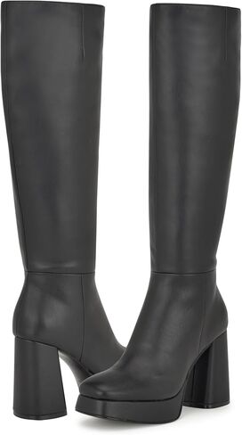 حذاء VADDA بطول الركبة للسيدات من Nine West، أسود 003، 10 in Kuwait
