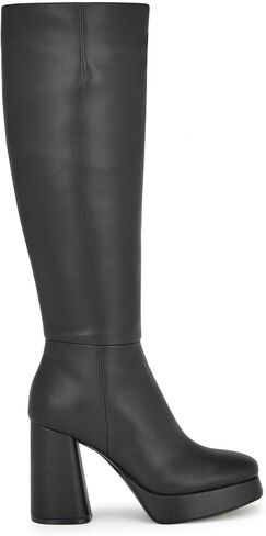 حذاء VADDA بطول الركبة للسيدات من Nine West، أسود 003، 10 in Kuwait