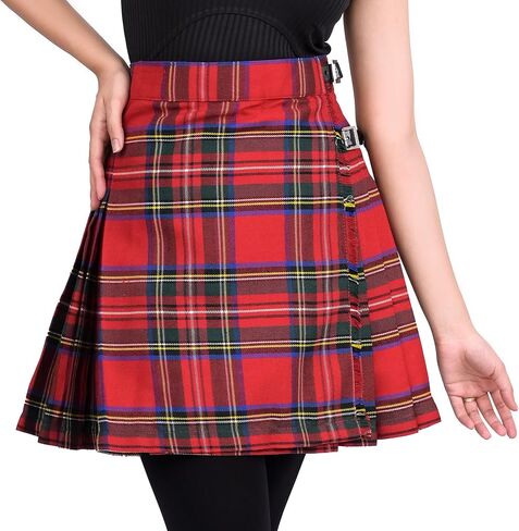 Scottish Tartan Kilts for Women Traditional Tartan Pleated Women's Kilt in Saudi Arabia