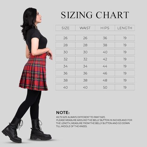 Scottish Tartan Kilts for Women Traditional Tartan Pleated Women's Kilt in Saudi Arabia