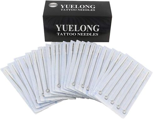 Tattoo Needles - Yuelong 100pcs Mixed Tattoo Guns Needles 3rl 5rl 7rl 9rl 11rl Round Liner Needles Used For Tattoo Machine Tattoo Kit Tattoo Supplies(100pcs #10 Bugpin RL) in Kuwait