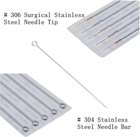 Tattoo Needles - Yuelong 100pcs Mixed Tattoo Guns Needles 3rl 5rl 7rl 9rl 11rl Round Liner Needles Used For Tattoo Machine Tattoo Kit Tattoo Supplies(100pcs #10 Bugpin RL) in Kuwait