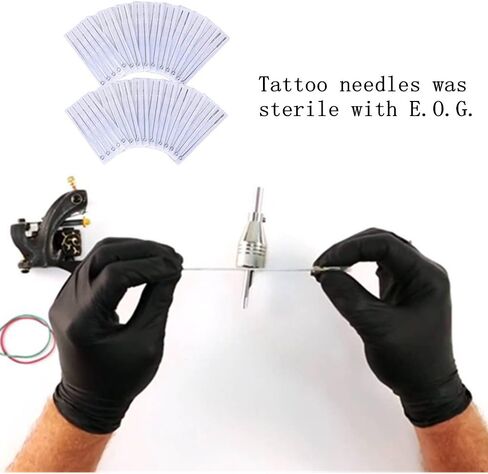 Tattoo Needles - Yuelong 100pcs Mixed Tattoo Guns Needles 3rl 5rl 7rl 9rl 11rl Round Liner Needles Used For Tattoo Machine Tattoo Kit Tattoo Supplies(100pcs #10 Bugpin RL) in Kuwait