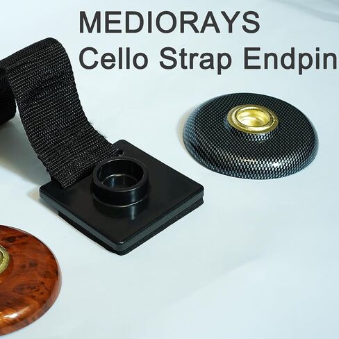 Cello Endpin Anchor Non-slip Stopper Rest Holder Stand Cello Antiskid Device Adjustable Strap with Thick Pad (Cello Bock brown) in Kuwait