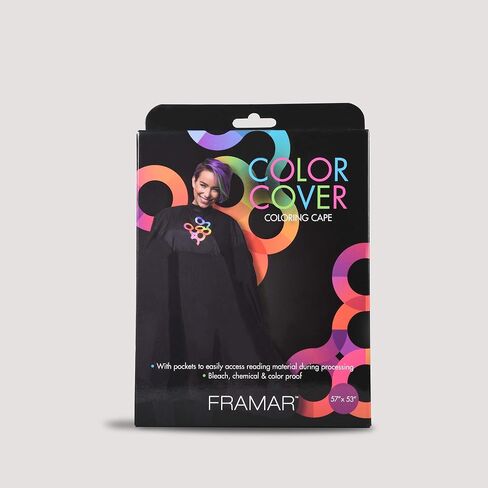 FRAMAR Barber Cape - Hair Cutting Cape with Snap Closure and Rubberized Collar, Haircut Cape in Saudi Arabia