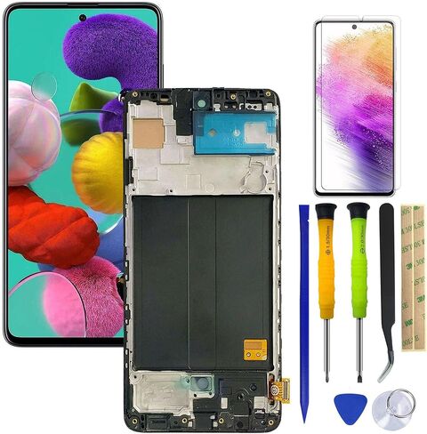 HQB-STAR Galaxy S20 FE 5G LCD Screen Replacement for Samsung s20FE Screen Replacement LCD Display Touch Screen Digitizer SM-G781U1/DS G781A G781W 6.5 inch Black with Frame+Tools in Kuwait