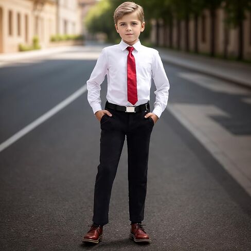 VONMELLI 3 pack Kids Adjustable Magnetic Belt Boys Girls Easy Clasp Stretchy Belt for School Uniform Pants in Saudi Arabia