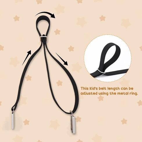 VONMELLI 3 pack Kids Adjustable Magnetic Belt Boys Girls Easy Clasp Stretchy Belt for School Uniform Pants in Saudi Arabia