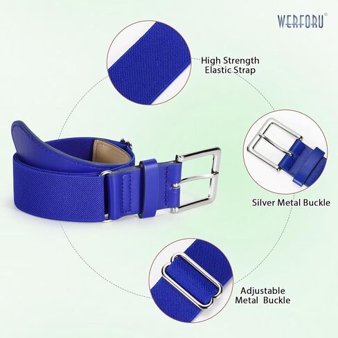 WERFORU 3 حزمه حزام مرن للكرة اللينة للشباب الكبار قابل للتعديل حزام البيسبول للرجال الفتيان والفتيات حزام كرة القدم in Kuwait